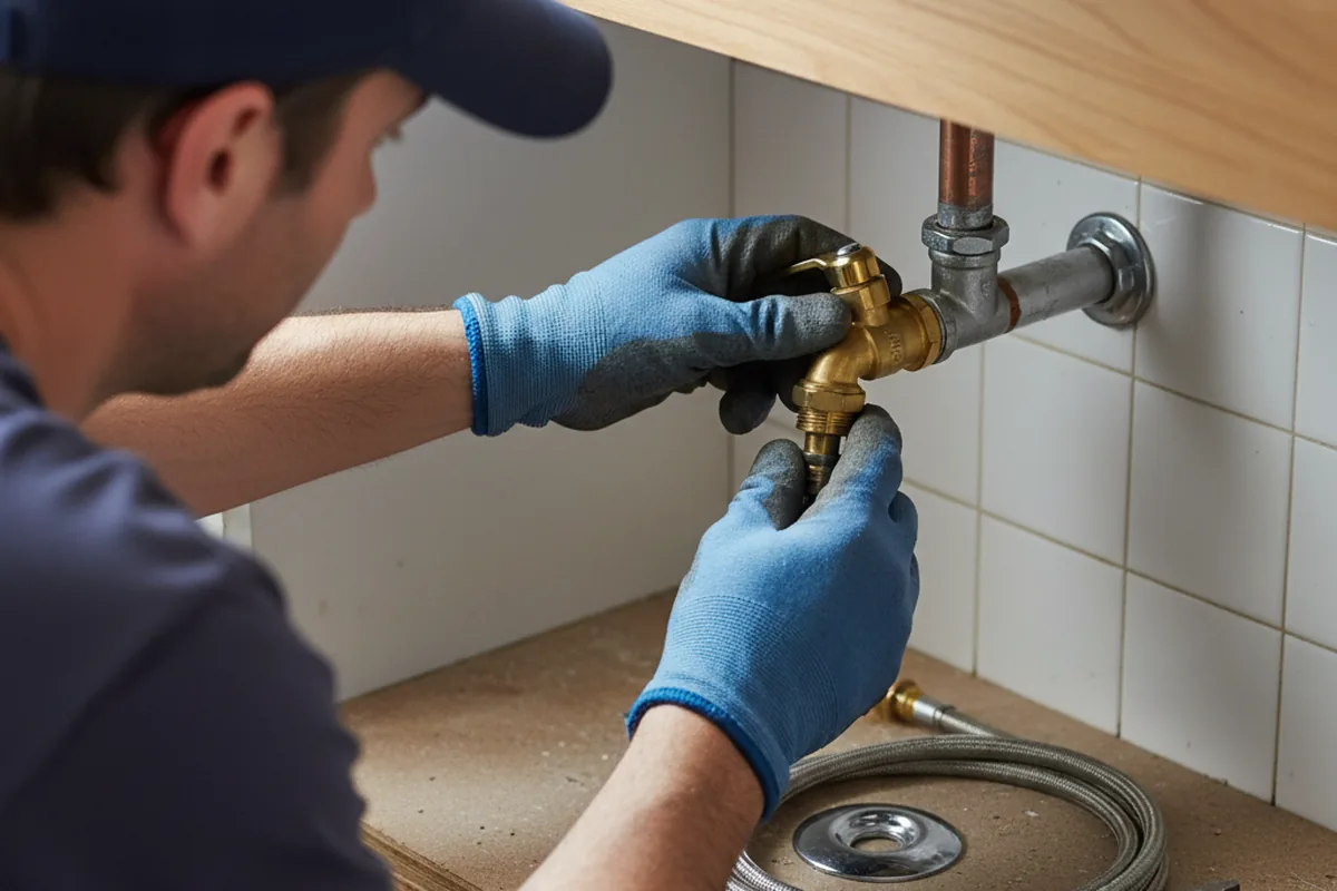 Shutoff valve and fitting work during Faucet and Fixture Repair in Nelliston